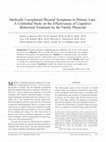 Research paper thumbnail of Medically Unexplained Physical Symptoms in Primary Care: A Controlled Study on the Effectiveness of Cognitive-Behavioral Treatment by the Family Physician