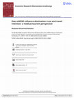 Research paper thumbnail of Does eWOM influence destination trust and travel intention: a medical tourism perspective