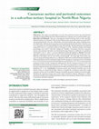 Research paper thumbnail of Caesarean section and perinatal outcomes in a sub-urban tertiary hospital in North-West Nigeria