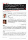 Research paper thumbnail of Policy labs in Europe: political innovation, structure and content analysis on Twitter