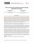 Research paper thumbnail of A view on Personal Learning Environments through approaches to learning