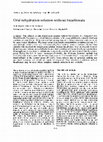 Research paper thumbnail of Oral rehydration solution without bicarbonate