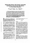 Research paper thumbnail of Relationship between high density lipoprotein subfractions and coronary risk factors in a rural white population