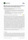 Research paper thumbnail of Body Mass Index and Associated Clinical Variables in Patients with Non-Celiac Wheat Sensitivity