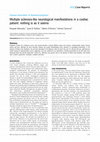 Research paper thumbnail of Multiple sclerosis-like neurological manifestations in a coeliac patient: nothing is as it seems