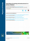 Research paper thumbnail of Upscaling of evolving microstructures in a porous medium