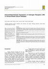 Research paper thumbnail of Immunohistochemical Expression of Androgen Receptors (AR) in Various Breast Cancer Subtypes