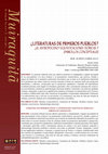 Research paper thumbnail of ¿LITERATURAS DE PRIMEIROS PUEBLOS? ¿EL ANTROPOCENO? EQUIVOCACIONES TEÓRICAS Y EMBROLLOS CONCEPTUALES