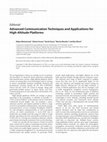 Research paper thumbnail of Advanced Communication Techniques and Applications for High-Altitude Platforms