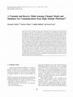 Research paper thumbnail of A Transmit and Receive Multi-Antenna Channel Model and Simulator for Communications from High Altitude Platforms