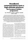 Research paper thumbnail of Broadband communications from a high-altitude platform: the European HeliNet programme