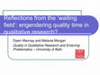 Research paper thumbnail of Reflections from the ‘waiting field’: engendering quality time in qualitative research?