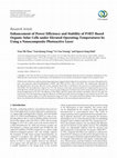 Research paper thumbnail of Enhancement of Power Efficiency and Stability of P3HT-Based Organic Solar Cells under Elevated Operating-Temperatures by Using a Nanocomposite Photoactive Layer