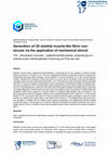 Research paper thumbnail of Generation of 3D skeletal muscle-like fibrin constructs via the application of mechanical stimuli