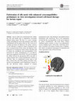 Research paper thumbnail of Fabrication of silk mesh with enhanced cytocompatibility: preliminary in vitro investigation toward cell-based therapy for hernia repair