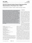 Research paper thumbnail of Semantic Network Analysis Reveals Opposing Online Representations of the Search Term “GMO”