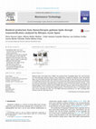 Research paper thumbnail of Biodiesel production from Nannochloropsis gaditana lipids through transesterification catalyzed by Rhizopus oryzae lipase