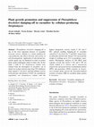 Research paper thumbnail of Plant growth promotion and suppression of Phytophthora drechsleri damping-off in cucumber by cellulase-producing Streptomyces