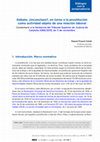 Research paper thumbnail of Debate, ¿inconcluso?, en torno a la prostitución como actividad objeto de una relación laboral