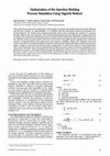 Research paper thumbnail of Optimization of the Injection Molding Process Simulation Using Taguchi Method