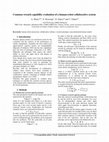 Research paper thumbnail of Common wrench capability evaluation of a human-robot collaborative system