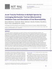 Research paper thumbnail of Acute toxicity prediction in multiple species by leveraging mechanistic ToxCast mitochondrial inhibition data and simulation of oral bioavailability