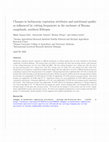 Research paper thumbnail of Changes in herbaceous vegetation attributes and nutritional quality as influenced by cutting frequencies in the enclosure of Borana rangelands, southern Ethiopia