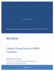 Research paper thumbnail of Climate Change Issues in BRICS Countries