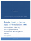 Research paper thumbnail of India’s Growth Trajectory and Its Dynamics with International Monetary Fund Reforms