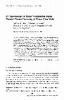 Research paper thumbnail of UV spectroscopy of metal volatilization during thermal plasma processing of waste glass melts