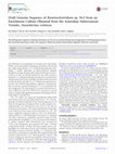 Research paper thumbnail of Draft Genome Sequence of Ruminoclostridium sp. Ne3, Clostridia from an Enrichment Culture Obtained from Australian Subterranean Termite, Nasutitermes exitiosus