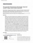 Research paper thumbnail of The expanded inframammary fold triangle: Improved results in large volume breast reductions