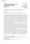 Research paper thumbnail of The Biological Perspective in Entrepreneurship Research