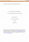 Research paper thumbnail of Advancing the psychology of entrepreneurship:a review of the psychological literature and an introduction