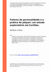 Research paper thumbnail of Fatores De Personalidade e a Prática Do Pôquer: Um Estudo Exploratório Em Curitiba