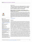 Research paper thumbnail of TSOL18 vaccine and oxfendazole for control of Taenia solium cysticercosis in pigs: A field trial in endemic areas of Tanzania