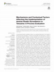 Research paper thumbnail of Mechanisms and Contextual Factors Affecting the Implementation of Animal Health Surveillance in Tanzania: A Process Evaluation