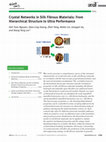 Research paper thumbnail of Crystal Networks in Silk Fibrous Materials: From Hierarchical Structure to Ultra Performance