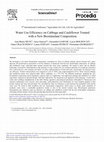 Research paper thumbnail of Water Use Efficiency on Cabbage and Cauliflower Treated with a New Biostimulant Composition