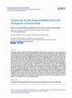 Research paper thumbnail of Corporate Social Responsibility from the Viewpoint of Social Risk