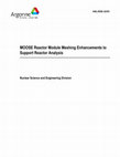 Research paper thumbnail of MOOSE Reactor Module Meshing Enhancements to Support Reactor Analysis