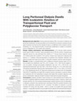 Research paper thumbnail of Long Peritoneal Dialysis Dwells With Icodextrin: Kinetics of Transperitoneal Fluid and Polyglucose Transport