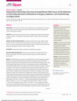 Research paper thumbnail of Assessment of Secondary Sarcomas Among Patients With Cancer of the Abdomen or Pelvis Who Received Combinations of Surgery, Radiation, and Chemotherapy vs Surgery Alone