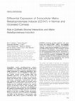 Research paper thumbnail of Differential Expression of Extracellular Matrix Metalloproteinase Inducer (CD147) in Normal and Ulcerated Corneas