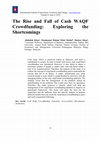 Research paper thumbnail of The Rise and Fall of Cash WAQF Crowdfunding: Exploring the Shortcomings