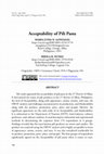 Research paper thumbnail of Acceptability of Pili Pasta