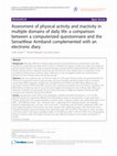 Research paper thumbnail of Assessment of physical activity and inactivity in multiple domains of daily life: a comparison between a computerized questionnaire and the SenseWear Armband complemented with an electronic diary