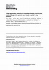 Research paper thumbnail of Time-dependent analysis of K 2 PtBr 6 binding to lysozyme studied by protein powder and single crystal X-ray analysis