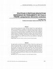 Research paper thumbnail of POLÍTICAS E PRÁTICAS EDUCATIVAS INSPIRADAS NO PENSAMENTO DE PAULO FREIRE: pesquisando diferentes contextos