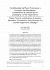 Research paper thumbnail of Contribuições de Paulo Freire para a formação de educadores: fundamentos e práticas de um paradigma contra-hegemônico